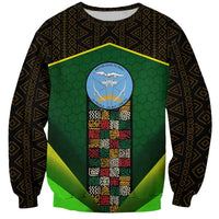 Mali Map Sweatshirt National Emblem & Cultural Pattern Design