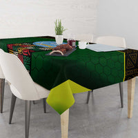 Mali Map Tablecloth National Emblem & Cultural Pattern Design