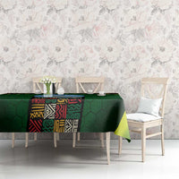 Mali Map Tablecloth National Emblem & Cultural Pattern Design