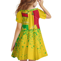 Mali Map Family Matching Off Shoulder Maxi Dress and Hawaiian Shirt Heart-Inspired Design with National Flag Colors