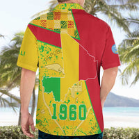 Mali Map Hawaiian Shirt Heart-Inspired Design with National Flag Colors