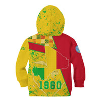 Mali Map Kid Hoodie Heart-Inspired Design with National Flag Colors