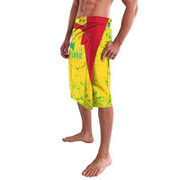 Mali Map Lavalava Heart-Inspired Design with National Flag Colors