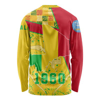 Mali Map Long Sleeve Shirt Heart-Inspired Design with National Flag Colors