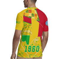 Mali Map Rugby Jersey Heart-Inspired Design with National Flag Colors
