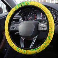 Mali Map Steering Wheel Cover Heart-Inspired Design with National Flag Colors