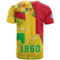 Mali Map T Shirt Heart-Inspired Design with National Flag Colors
