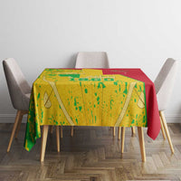 Mali Map Tablecloth Heart-Inspired Design with National Flag Colors