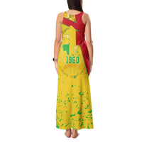 Mali Map Tank Maxi Dress Heart-Inspired Design with National Flag Colors