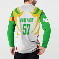 Mali Vulture Button Sweatshirt Sporty Style with National Flag Colors