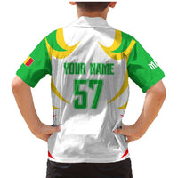 Mali Vulture Family Matching Mermaid Dress and Hawaiian Shirt Sporty Style with National Flag Colors