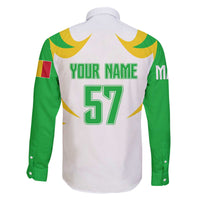 Mali Vulture Family Matching Off The Shoulder Long Sleeve Dress and Hawaiian Shirt Sporty Style with National Flag Colors