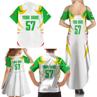 Mali Vulture Family Matching Summer Maxi Dress and Hawaiian Shirt Sporty Style with National Flag Colors