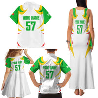 Mali Vulture Family Matching Tank Maxi Dress and Hawaiian Shirt Sporty Style with National Flag Colors