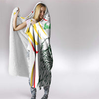 Mali Vulture Hooded Blanket Sporty Style with National Flag Colors