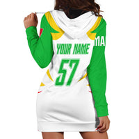 Mali Vulture Hoodie Dress Sporty Style with National Flag Colors