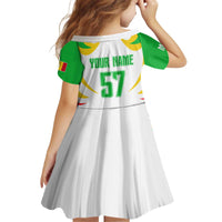 Mali Vulture Kid Short Sleeve Dress Sporty Style with National Flag Colors