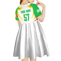 Mali Vulture Kid Short Sleeve Dress Sporty Style with National Flag Colors