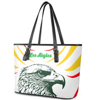 Mali Vulture Leather Tote Bag Sporty Style with National Flag Colors