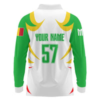 Mali Vulture Long Sleeve Polo Shirt Sporty Style with National Flag Colors