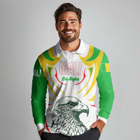 Mali Vulture Long Sleeve Polo Shirt Sporty Style with National Flag Colors
