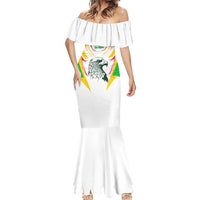 Mali Vulture Mermaid Dress Sporty Style with National Flag Colors