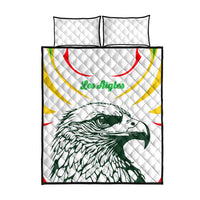 Mali Vulture Quilt Bed Set Sporty Style with National Flag Colors