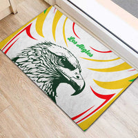 Mali Vulture Rubber Doormat Sporty Style with National Flag Colors