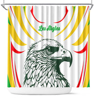 Mali Vulture Shower Curtain Sporty Style with National Flag Colors