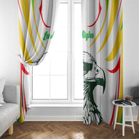 Mali Vulture Window Curtain Sporty Style with National Flag Colors
