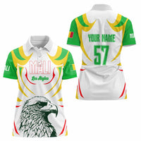Mali Vulture Women Polo Shirt Sporty Style with National Flag Colors
