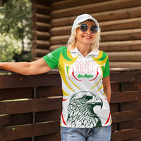 Mali Vulture Women Polo Shirt Sporty Style with National Flag Colors