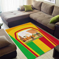 Mali Landmarks Area Rug Cultural Patterns & Famous Tourist Destinations