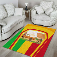 Mali Landmarks Area Rug Cultural Patterns & Famous Tourist Destinations