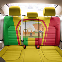 Mali Landmarks Back Car Seat Cover Cultural Patterns & Famous Tourist Destinations