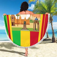 Mali Landmarks Beach Blanket Cultural Patterns & Famous Tourist Destinations