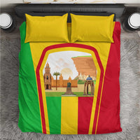 Mali Landmarks Bedding Set Cultural Patterns & Famous Tourist Destinations