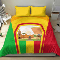 Mali Landmarks Bedding Set Cultural Patterns & Famous Tourist Destinations