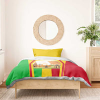 Mali Landmarks Bedding Set Cultural Patterns & Famous Tourist Destinations