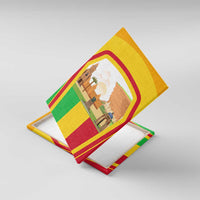 Mali Landmarks Canvas Wall Art Cultural Patterns & Famous Tourist Destinations