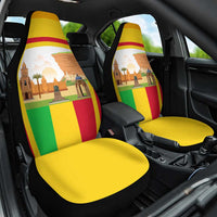 Mali Landmarks Car Seat Cover Cultural Patterns & Famous Tourist Destinations