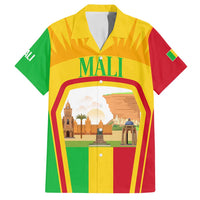 Mali Landmarks Family Matching Off Shoulder Short Dress and Hawaiian Shirt Cultural Patterns & Famous Tourist Destinations