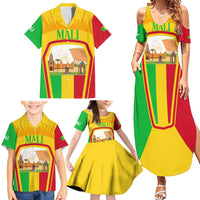 Mali Landmarks Family Matching Summer Maxi Dress and Hawaiian Shirt Cultural Patterns & Famous Tourist Destinations