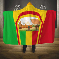 Mali Landmarks Hooded Blanket Cultural Patterns & Famous Tourist Destinations