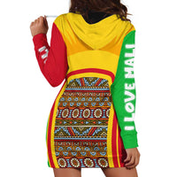 Mali Landmarks Hoodie Dress Cultural Patterns & Famous Tourist Destinations