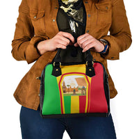 Mali Landmarks Shoulder Handbag Cultural Patterns & Famous Tourist Destinations