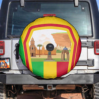 Mali Landmarks Spare Tire Cover Cultural Patterns & Famous Tourist Destinations