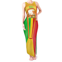 Mali Landmarks Tank Maxi Dress Cultural Patterns & Famous Tourist Destinations