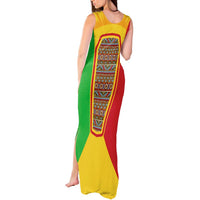 Mali Landmarks Tank Maxi Dress Cultural Patterns & Famous Tourist Destinations