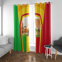 Mali Landmarks Window Curtain Cultural Patterns & Famous Tourist Destinations
